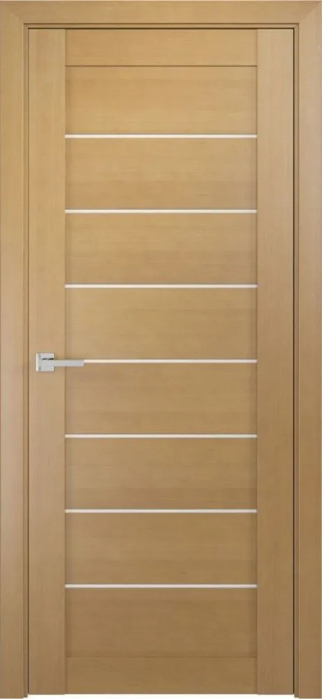 Фото Межкомнатная дверь ЛУ-7 орех (стекло сатинат)